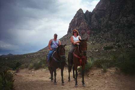 me and hubby riding in LasVegas - 1999