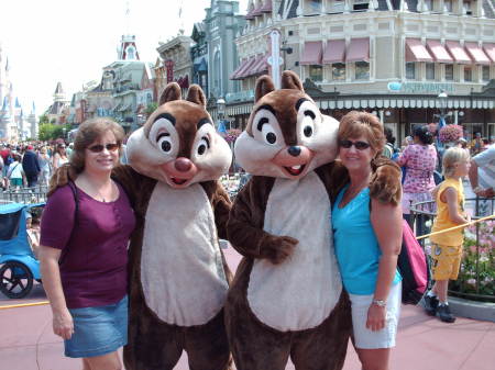 Dena and Laura at Disney