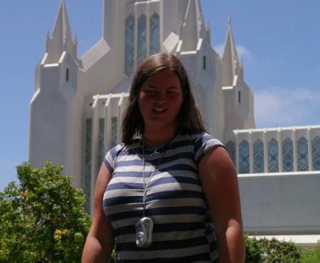 Chandra at the San Diego LDS Temple