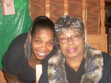 me and my god mother.