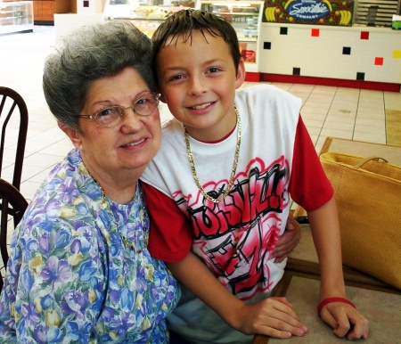 My Mom and grandson Aaron