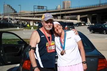 Steve & Jodi (Neice) after Baltimore Marathon