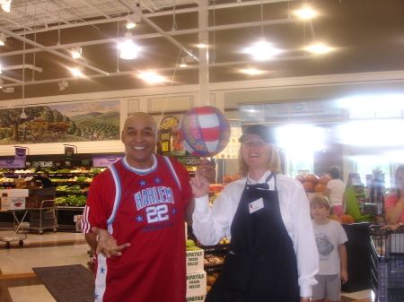 Me & Curly Neal from the Harlem Globetrotters