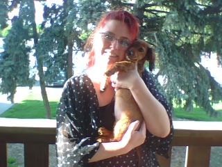 me and the new puupy