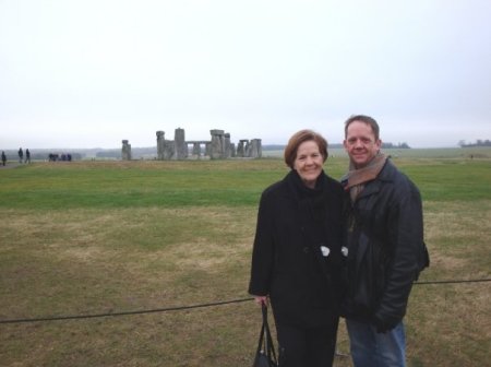 With Tim at Stonehenge
