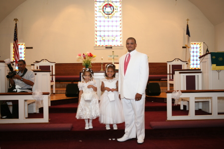 With the flower girls