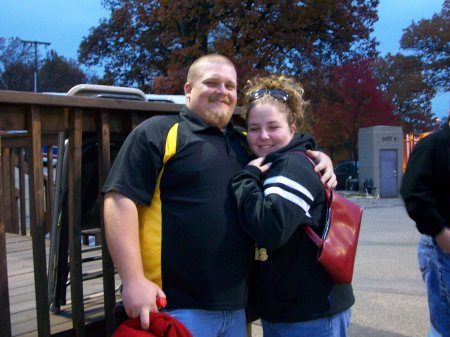 Jamie and Todd at Billy's game in Canton