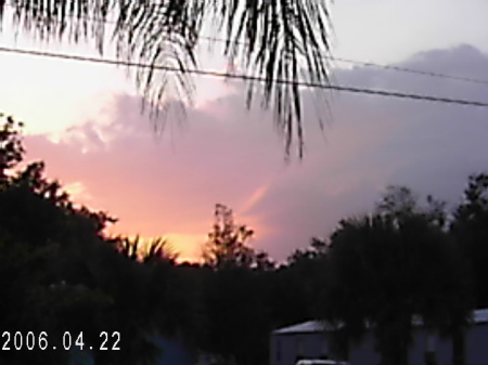A Florida summer sunset