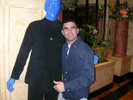 Paul Boothe and the "Blue Man"