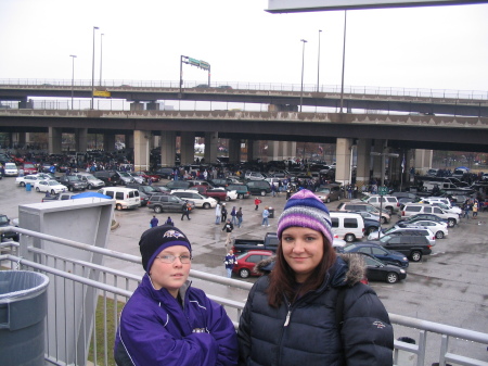 Jordan and Wife at Raven Football Game