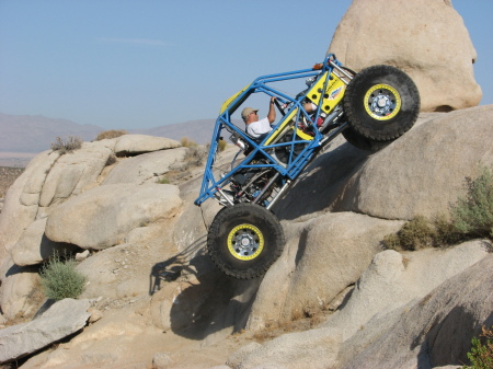 Test driving our rock buggy