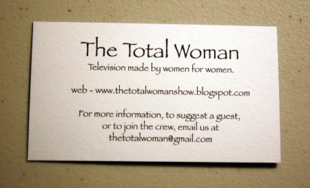 The Total Woman Business Card