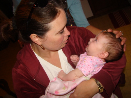 Me holding my new great niece (Rory)