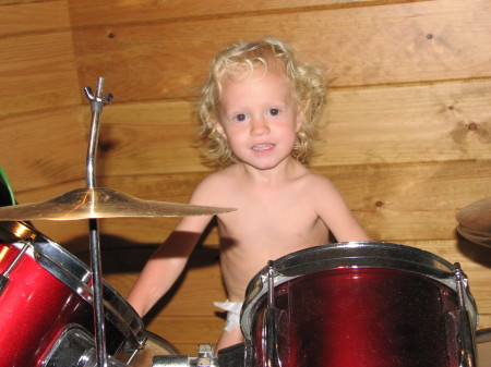 My little drummer boy!