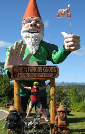 I found a really big lawn gnome in Canada