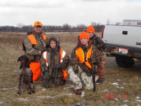 Pheasant hunting with the boys.