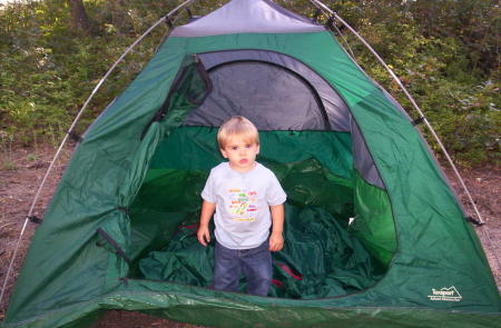 Dylan's first tent