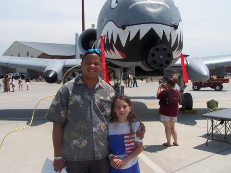 Me and daughter Sadie at air show