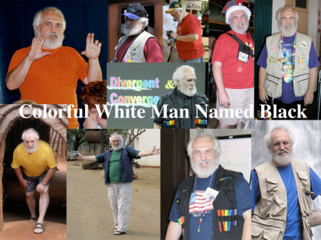 colorful white man named black