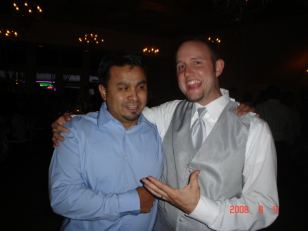 Me and some guy at a wedding