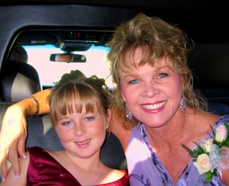 Bev & grandaughter at her moms wedding