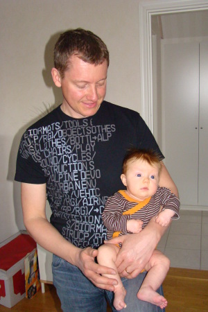 Me and our youngest, Lovisa, April -08