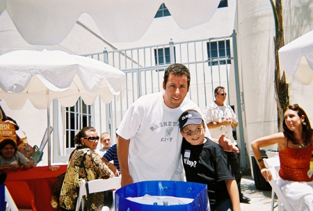 Adam Sandler with my son Jeffry 2006