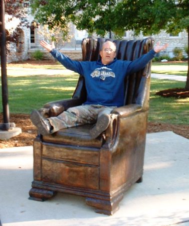 The Alton, IL giant's chair.