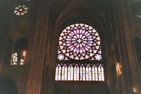 Rose window in Notre Dame
