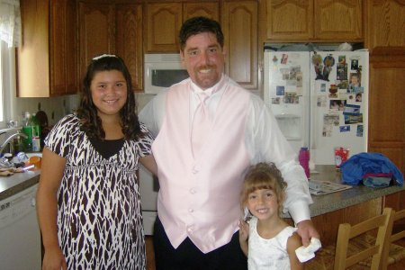 My husband Frank with our girls