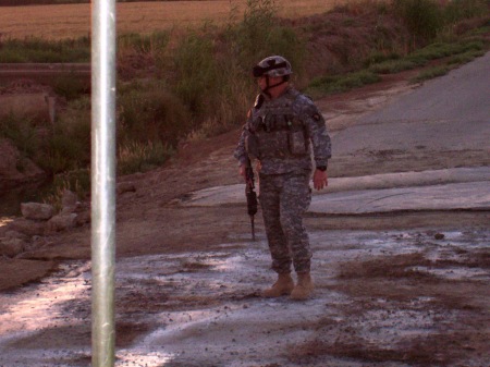 On patrol in Iraq