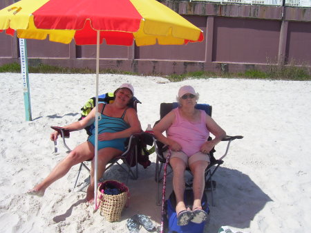 Me and Mom "Hitting the beach for Easter"