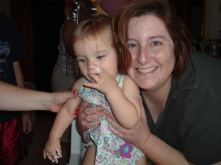 Me and Jackie (my friends little girl) On BD1