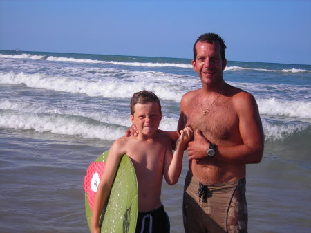 Micah and his father, Jim Parker.