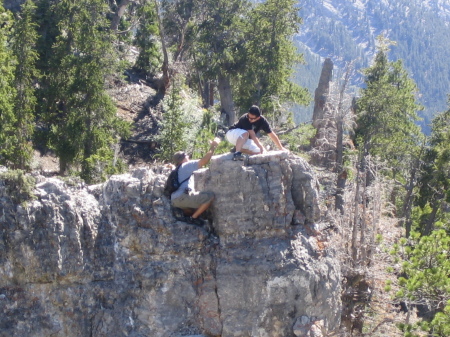 phil & dave atop of a small peak 5