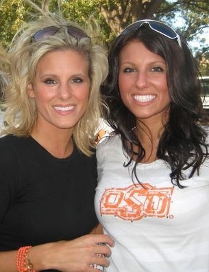 Leslie and Rebecca at OSU Homecoming 2007