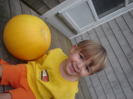 Grant with Pumpkin