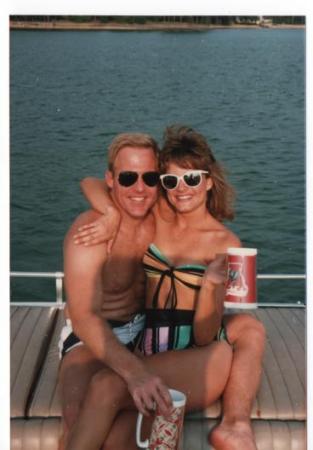 Bob and Jennifer, just married, 1988