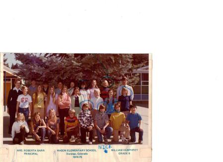 1974-1975  Sixth Grade