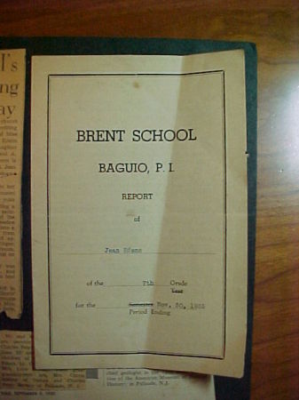 1935 Report Card