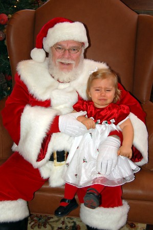 Jessica's first meeting with Santa