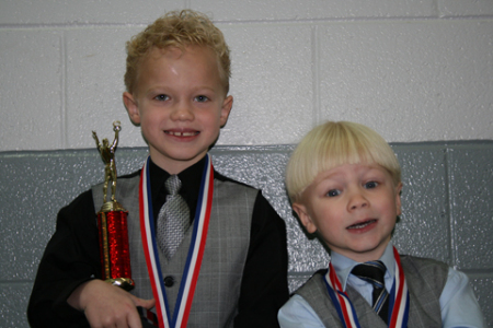 My sons, Kyle (4) & Tyler Reid (8) at pageant