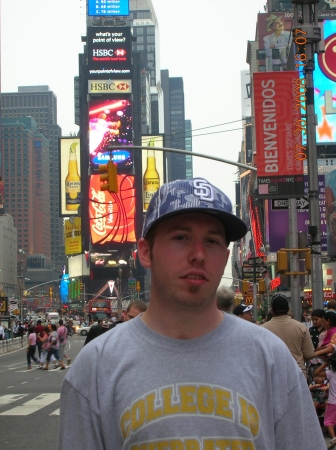 Eric (son) in Times Square!