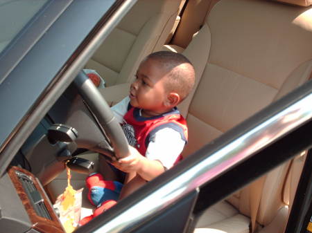 Baby Boy Driving