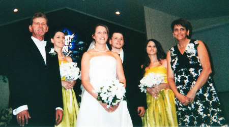Traceys wedding' my husband and children