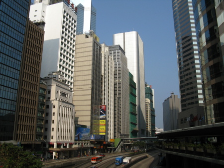 Down town Hong Kong in Central District