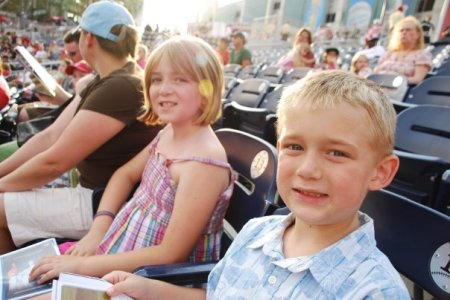 Taking in a ball game