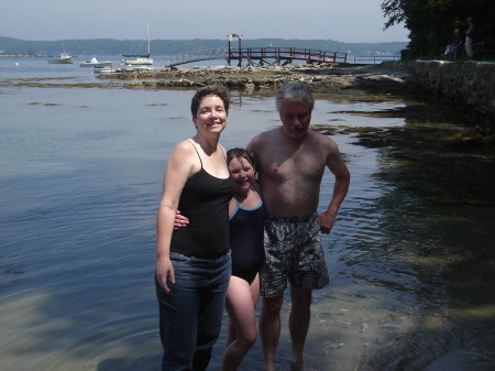Standing in VERY cold Maine Water