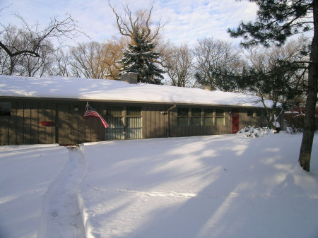 Glenview home in the Winter