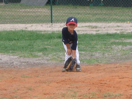 Joey third base T- ball